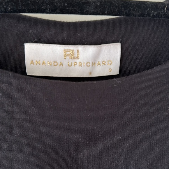 Amanda Uprichard Ponte Crop Top in Black - Picture 2 of 4